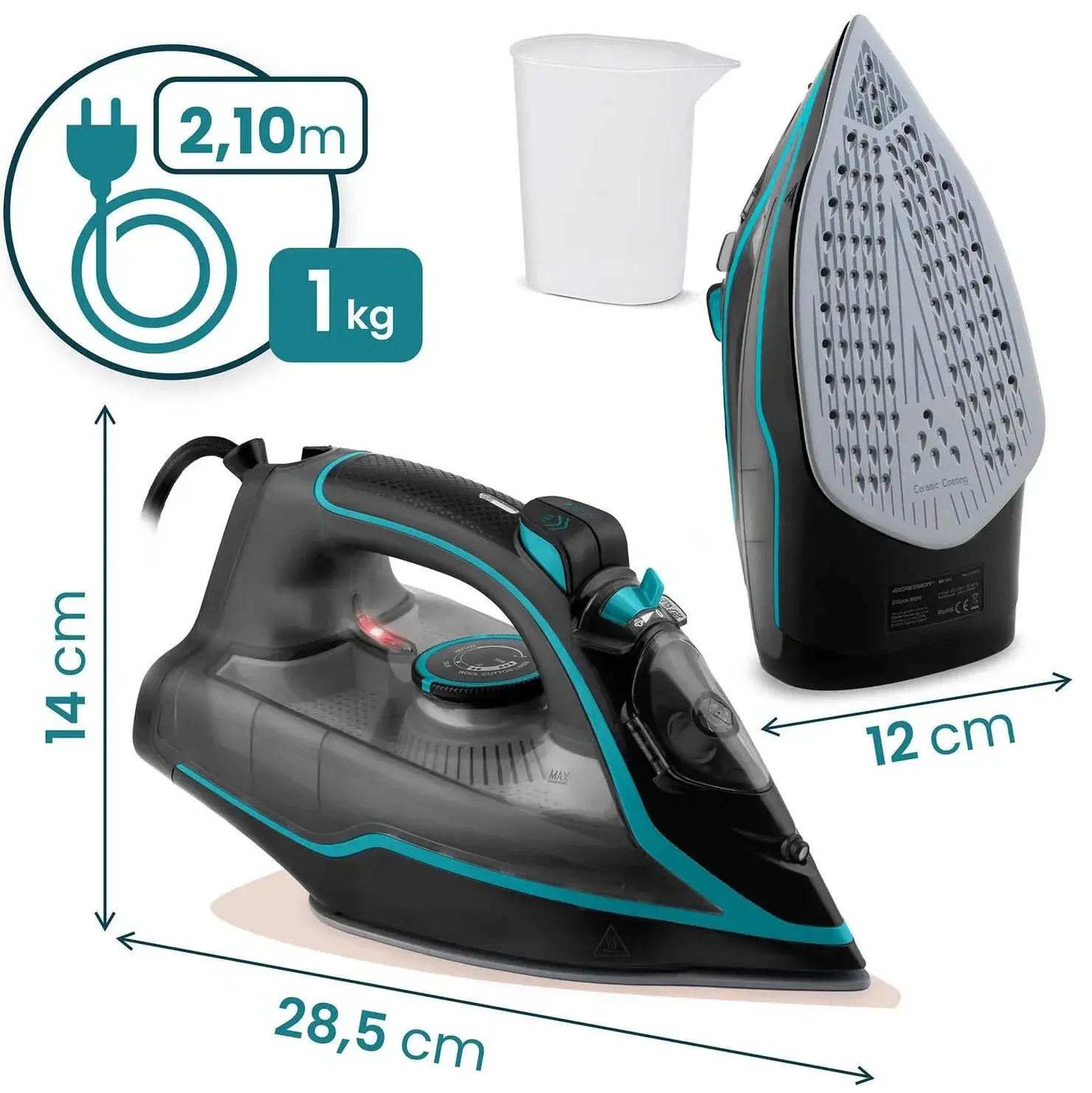 Fier de calcat Berdsen BD-331 333101 (Black/Blue) - 4