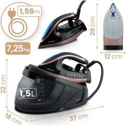 Утюг с парогенератором Berdsen BD-334 333400 (Black/Rose Gold) Thumb