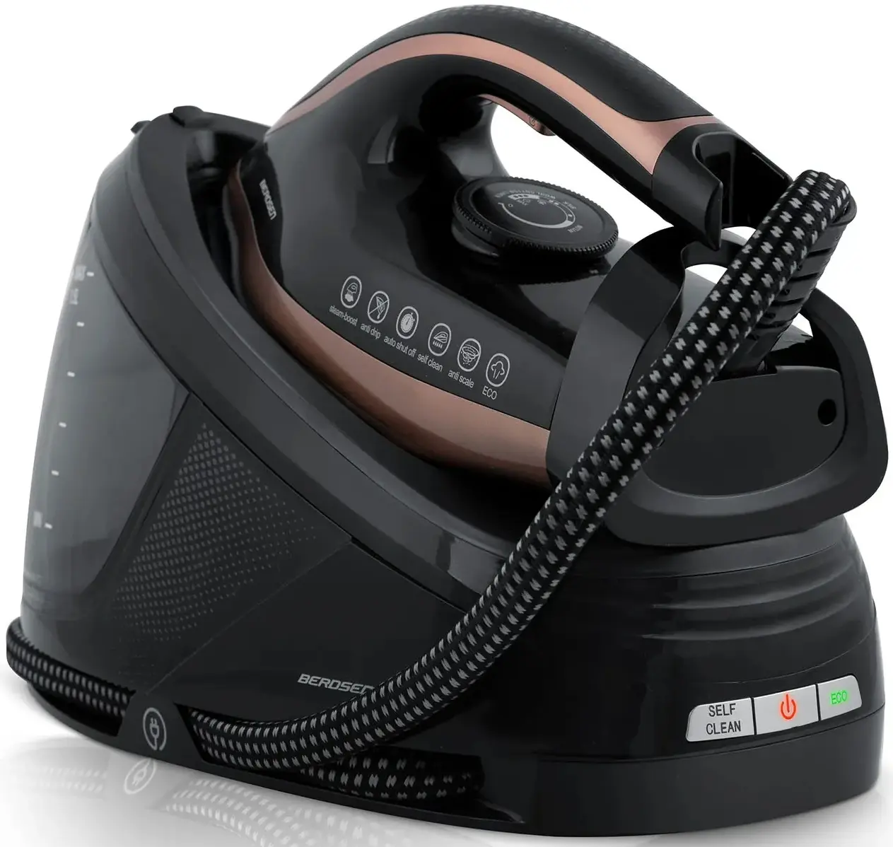 Утюг с парогенератором Berdsen BD-334 333400 (Black/Rose Gold) - 3