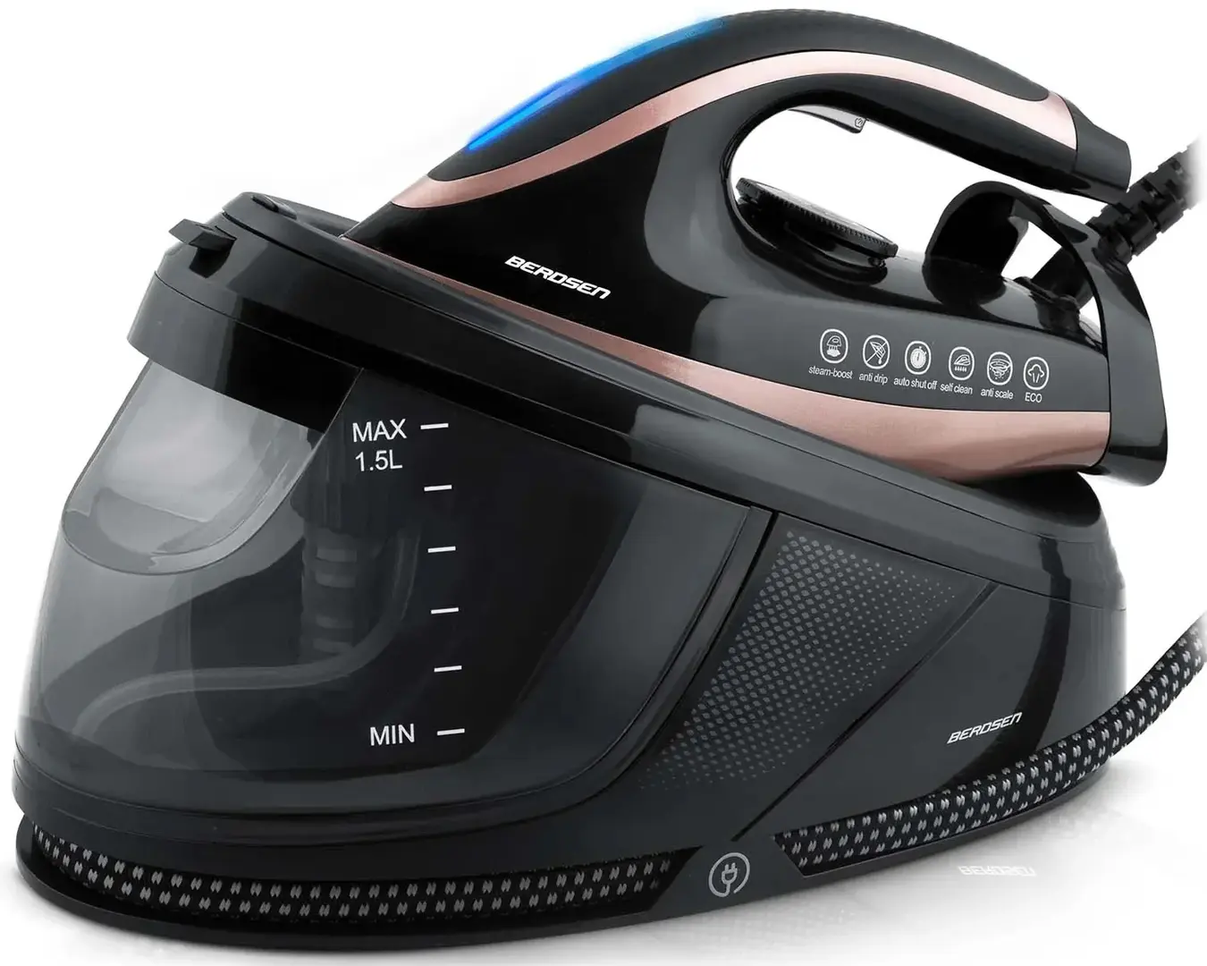 Утюг с парогенератором Berdsen BD-334 333400 (Black/Rose Gold)