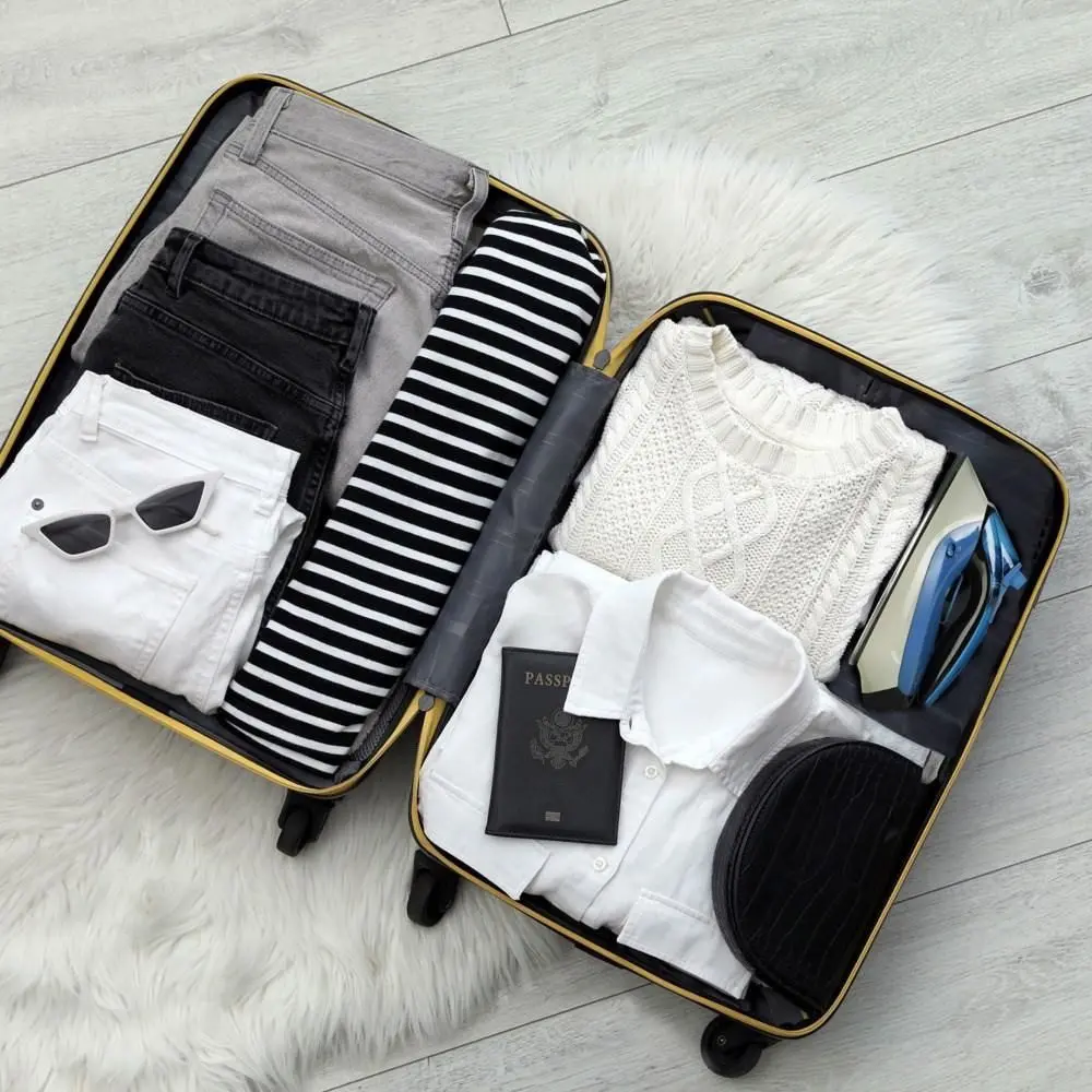 Fier de calcat pentru calatorii Black&Decker BXIR1000E (Blue/White)