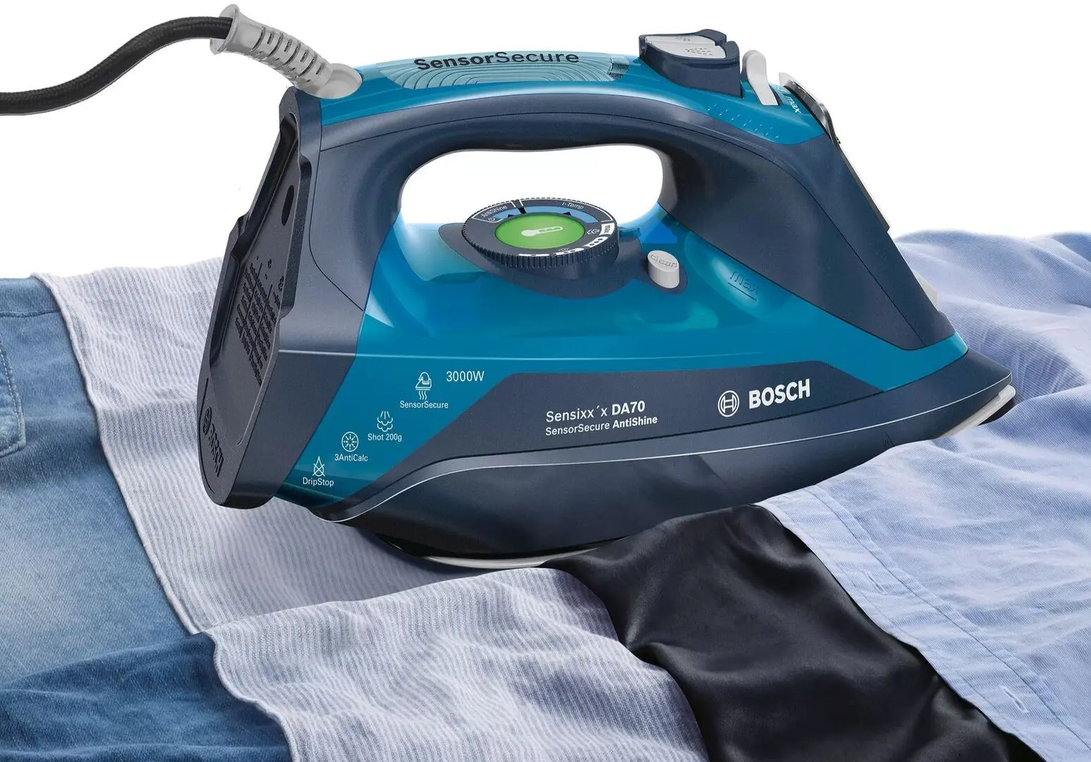 Утюг Bosch Sensixx x DA70 AntiShine TDA 703021A (Blue) - 2