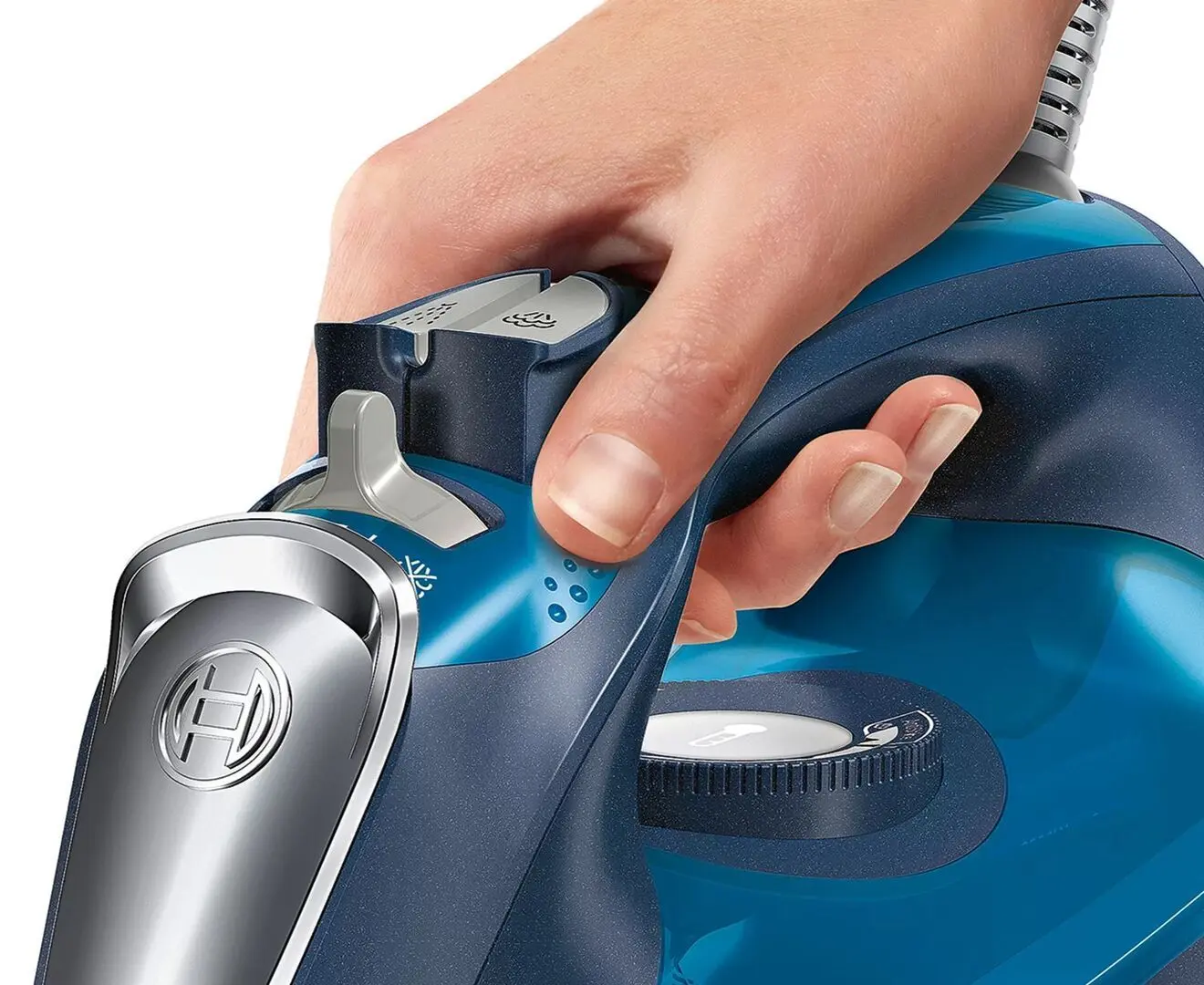 Утюг Bosch Sensixx x DA70 AntiShine TDA 703021A (Blue) - 5