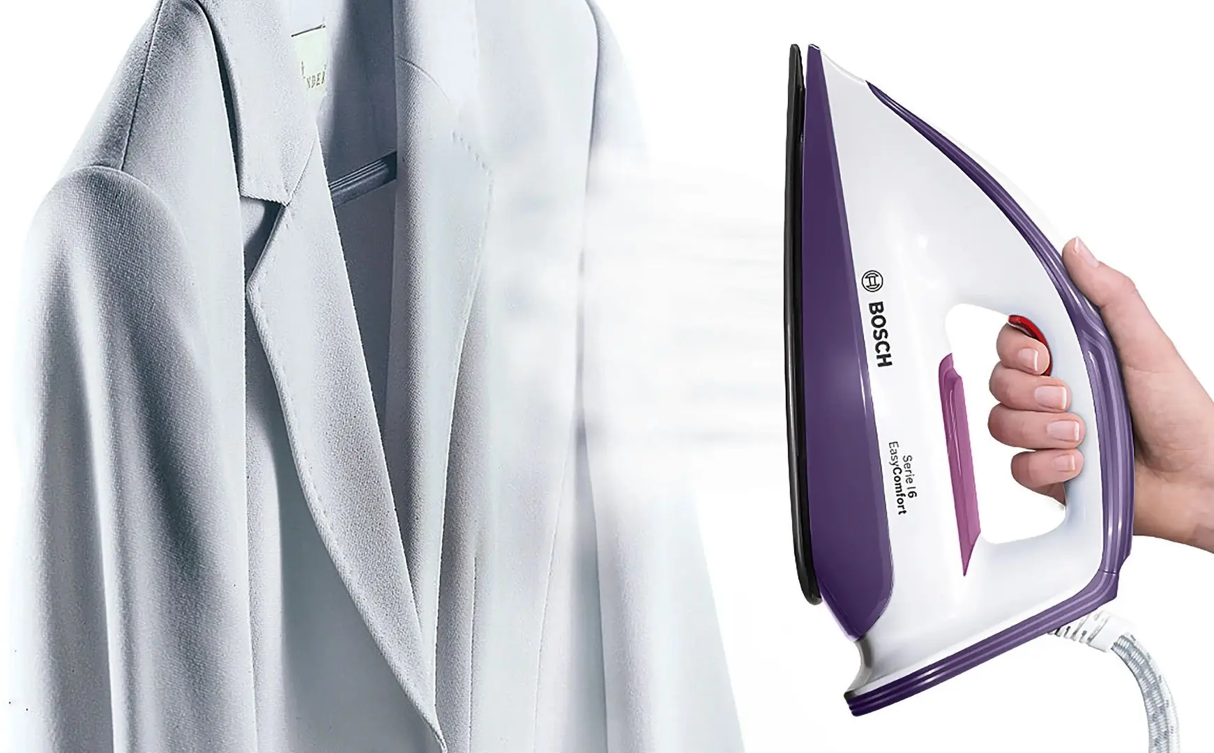 Утюг с парогенератором Bosch TDS6030 (White/Purple) - 7