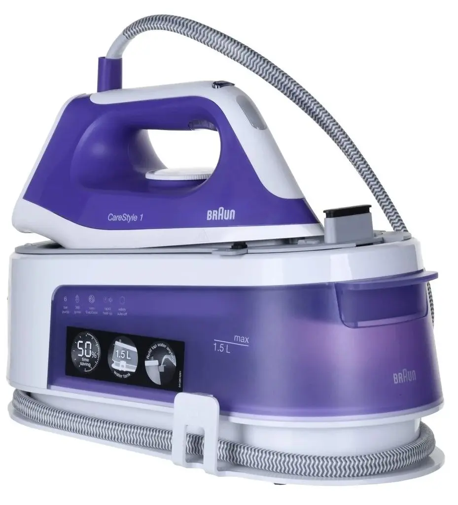 Утюг с парогенератором Braun CareStyle 1 IS1014VI (Purple/White)
