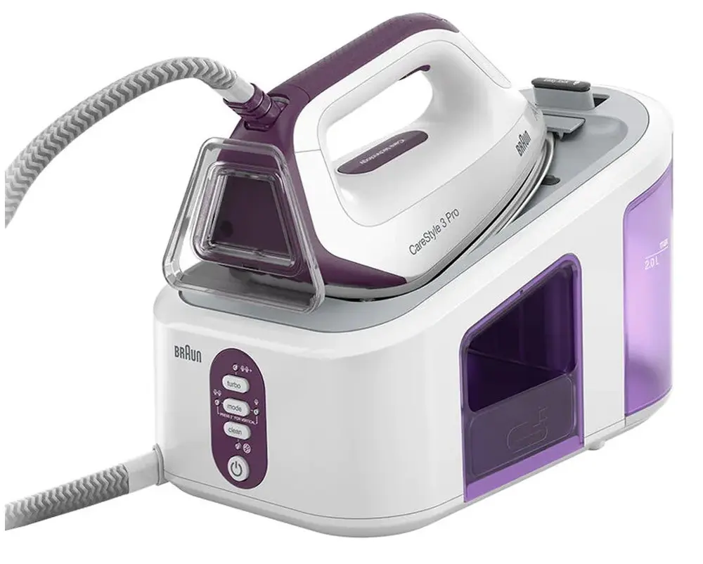 Fier de calcat cu generator de abur Braun CareStyle 3 IS3155VI (White/Purple)