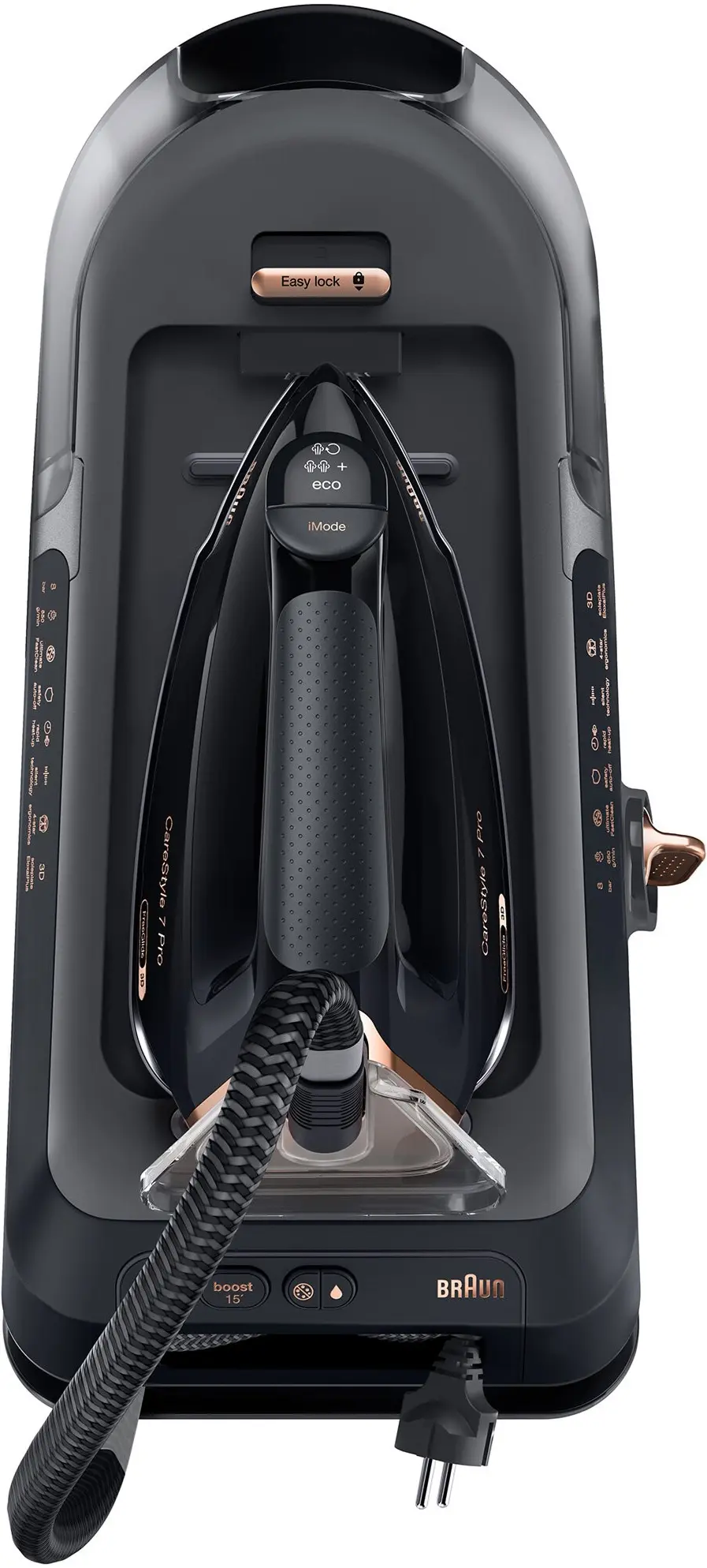 Утюг с парогенератором Braun CareStyle 7 Pro IS 7286 (Black/Copper) - 3