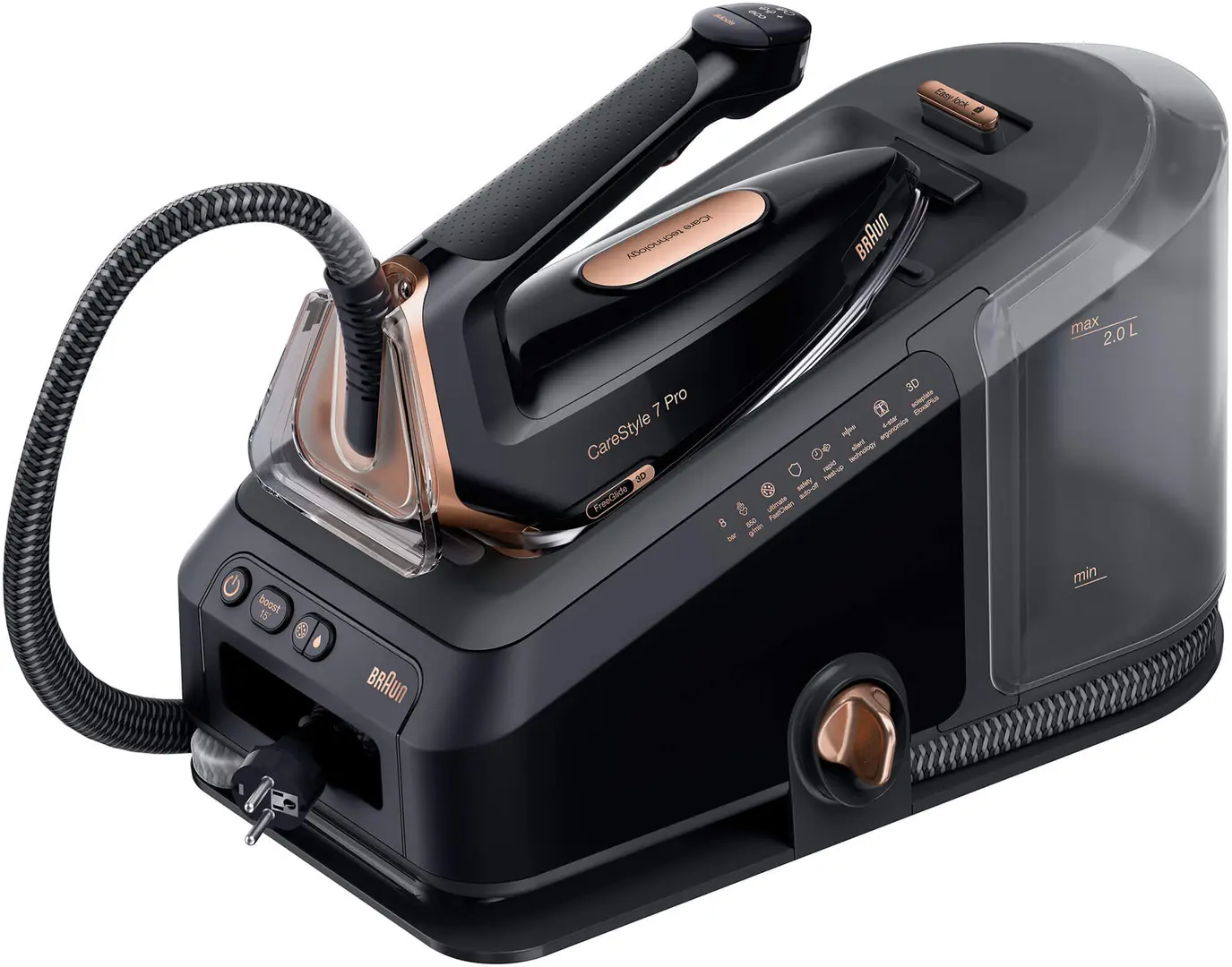 Утюг с парогенератором Braun CareStyle 7 Pro IS 7286 (Black/Copper)