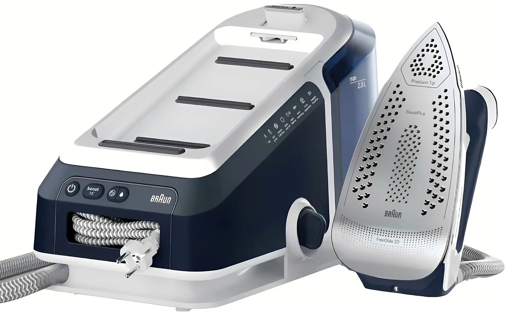 Fier de călcat cu generator de abur Braun CareStyle 7 Pro IS7282BL (White/Blue)