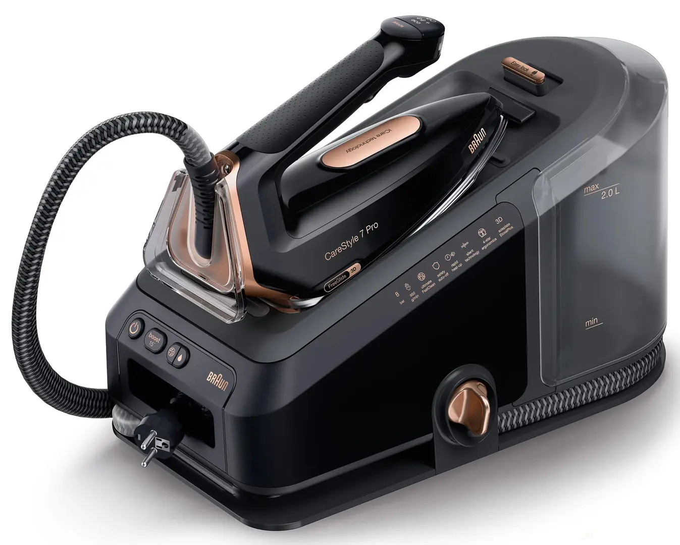 Утюг с парогенератором Braun CareStyle 7 Pro IS7286 (Black/Gold)