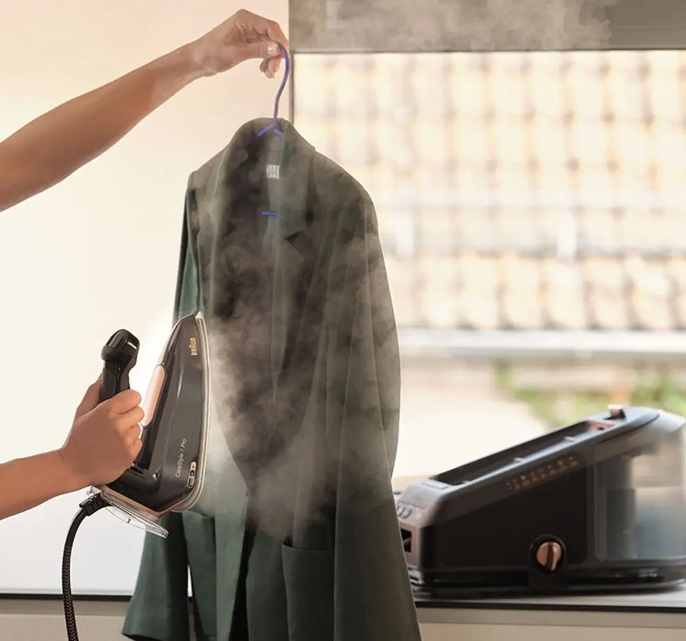 Fier de calcat cu generator de aburi Braun IS 7286BK SS (Black)