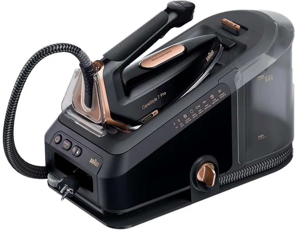 Fier de calcat cu generator de aburi Braun IS 7286BK SS (Black)