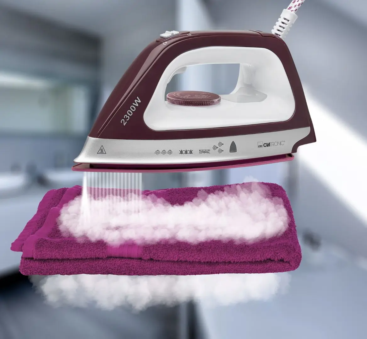 Fier de calcat cu generator de abur Clatronic DBS 3749 (White/Lilac) - 4