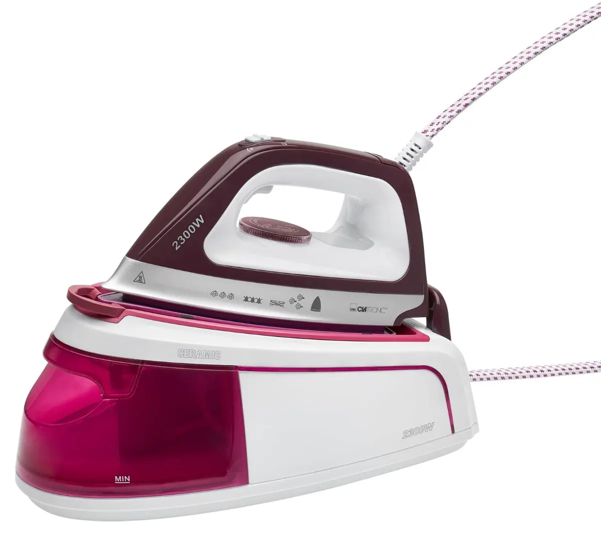Fier de calcat cu generator de abur Clatronic DBS 3749 (White/Lilac)