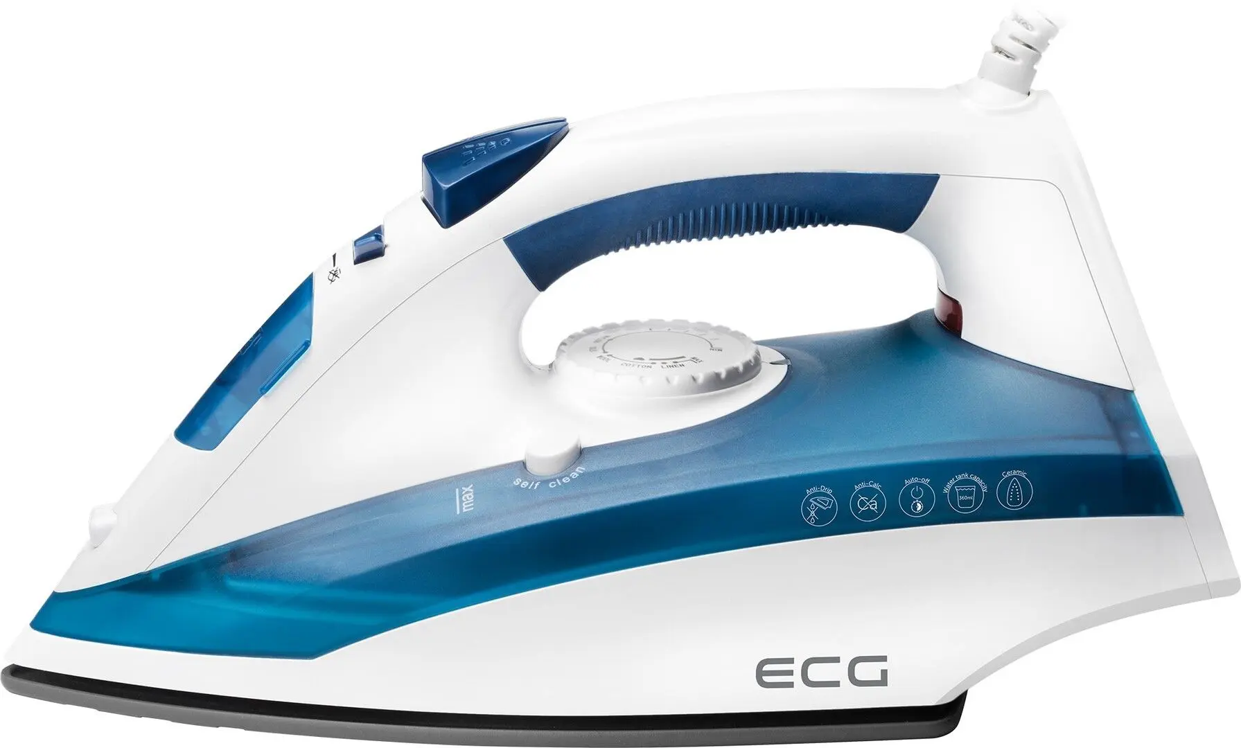 Fier de calcat ECG NZ 322 (White/Blue)