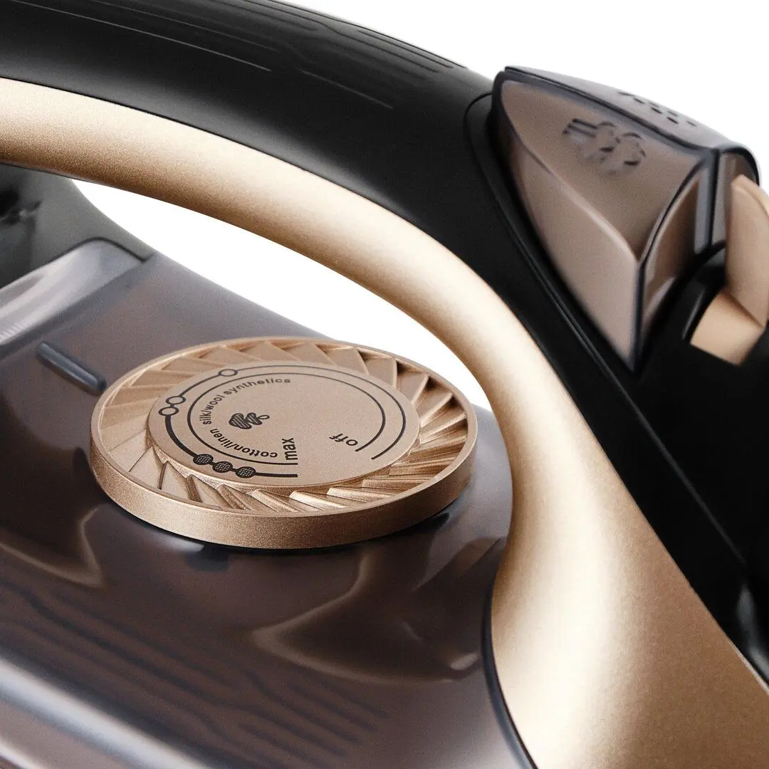 Fier de calcat fara fir Eldom DA200 Solo (Black/Gold) - 3