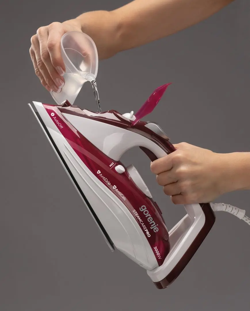 Fier de calcat Gorenje SIH3000RBC (White/Burgundy)