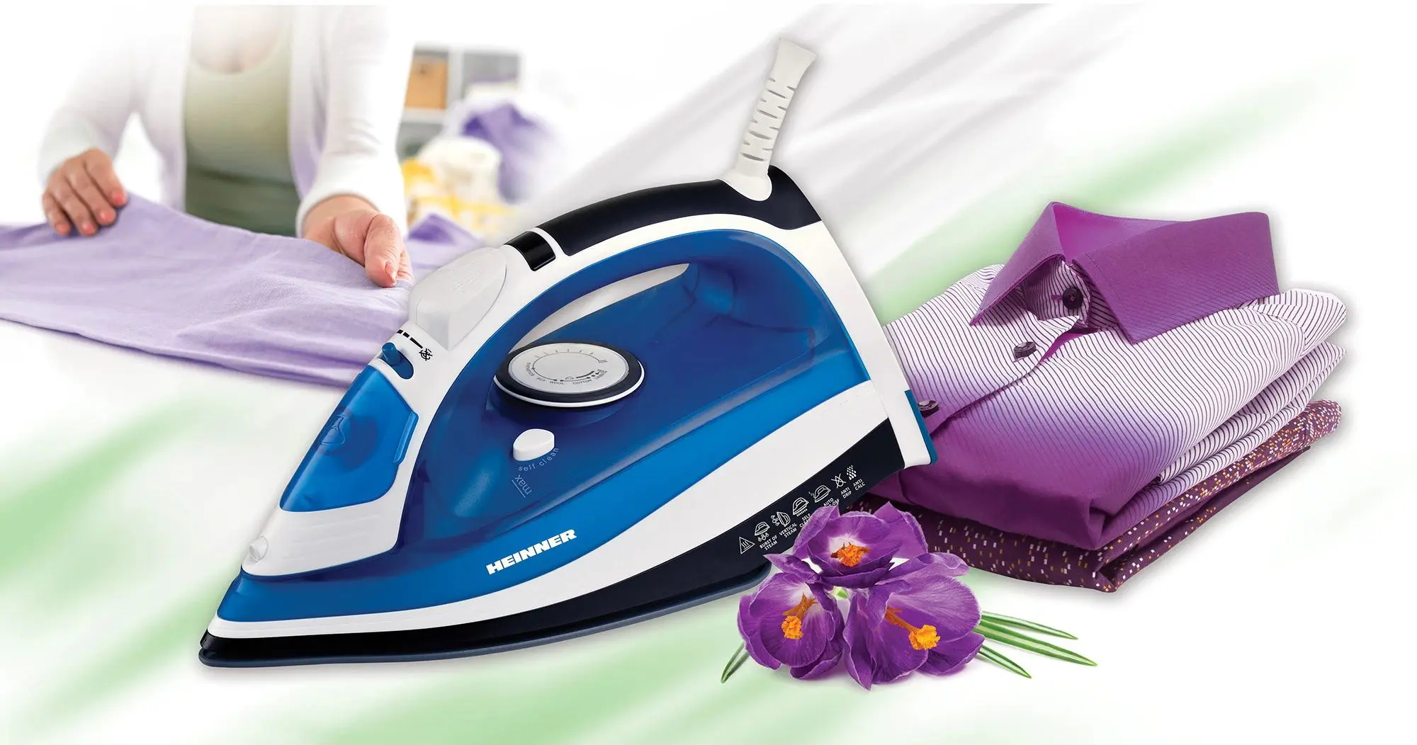 Fier de calcat Azuritte HSI-2400AZ (Blue/White)