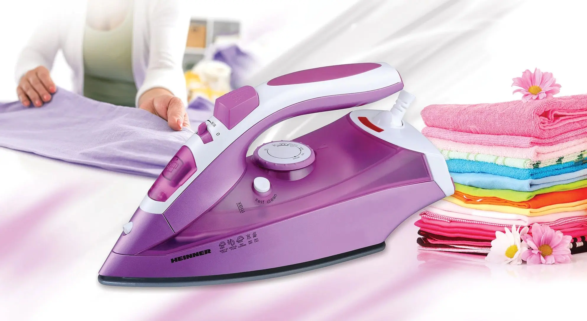 Fier de calcat Heinner Dyna ID-2900-PP (Purple/White)