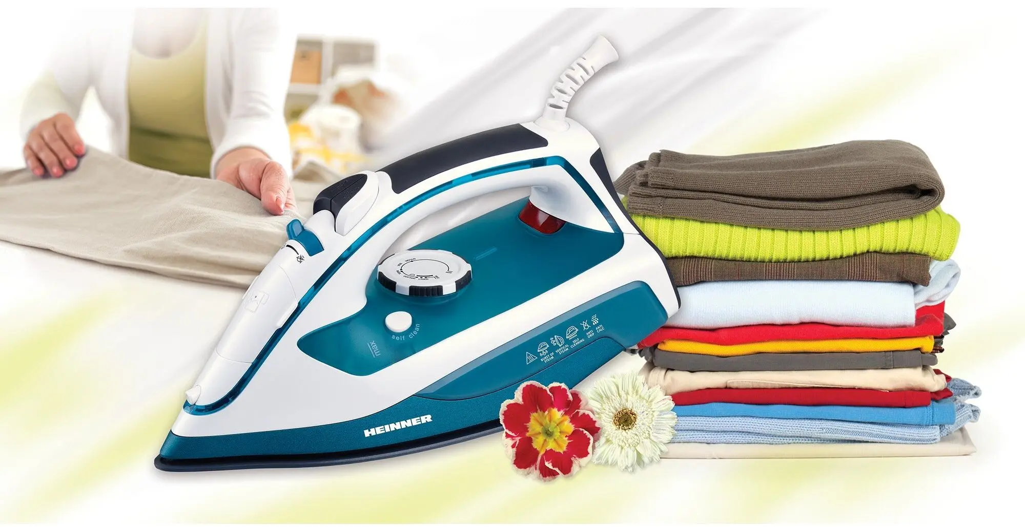 Fier de calcat Heinner EmeraldSteam HSI-2400LGR (Turquoise)