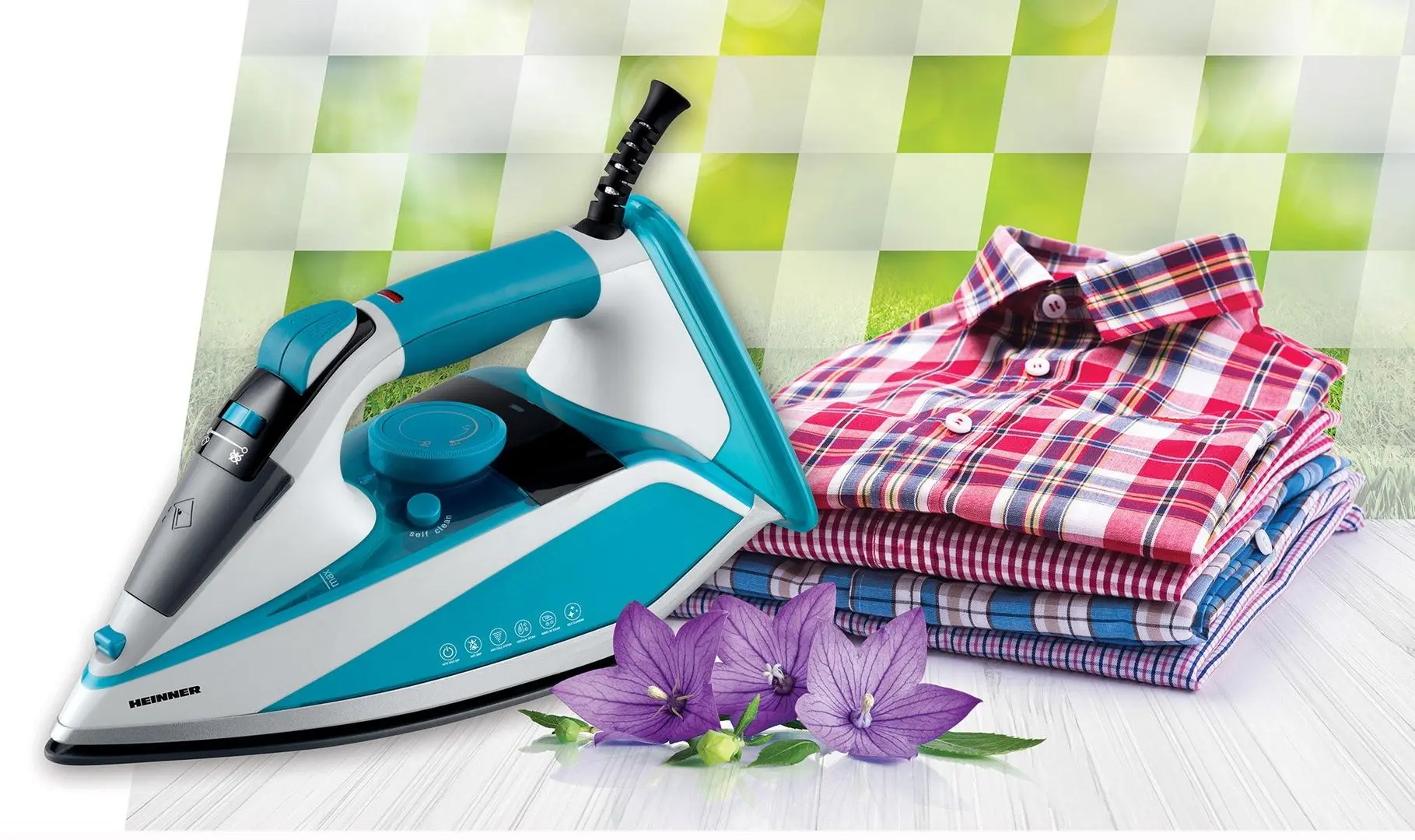 Fier de calcat Heinner EmeraldSteam HSI-2400LGR (Turquoise)