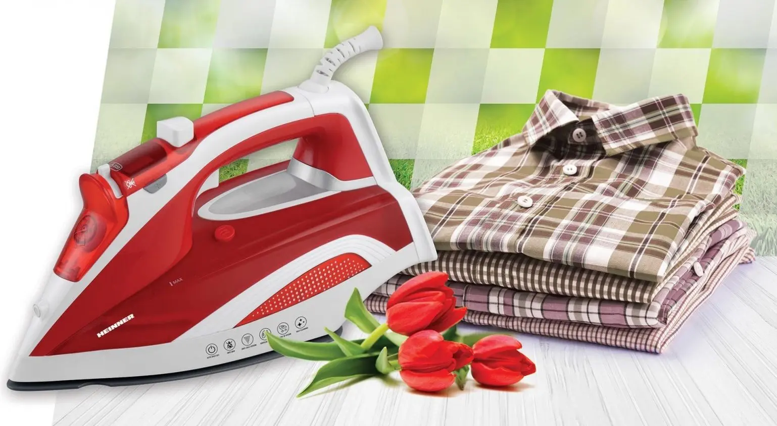 Fier de calcat Heinner HSI-2400RD (Red/White)