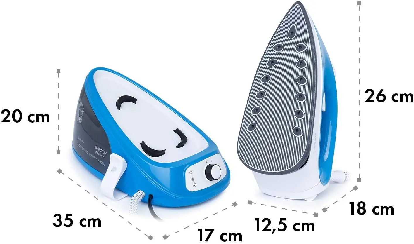 Fier de calcat cu generator de abur Klarstein Speed Iron V2 (Blue/White)