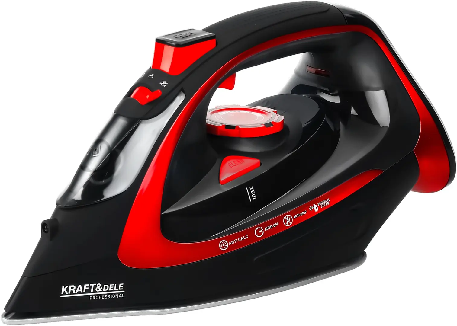 Беспроводной утюг Kraft&Dele KD4320 (Black/Red)