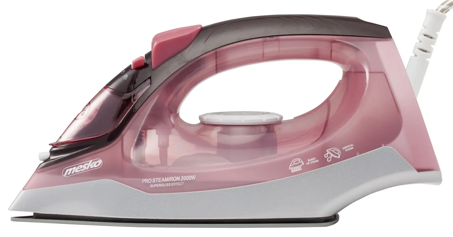 Fier de calcat Mesko MS 5028 (Pink/Grey)