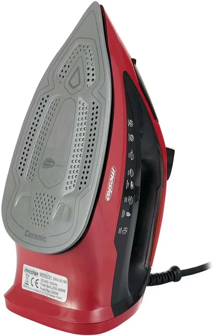 Fier de calcat Mesko MS 5031 (Red/Black)