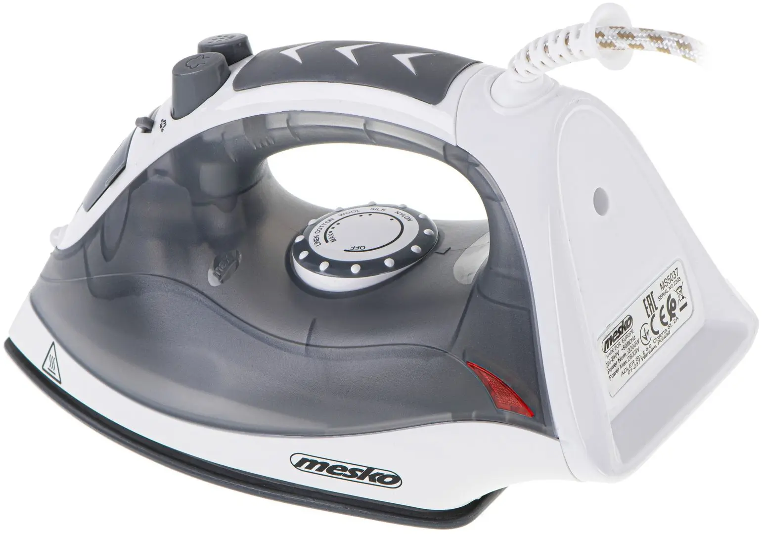 Fier de calcat Mesko MS 5037 (White/Grey)