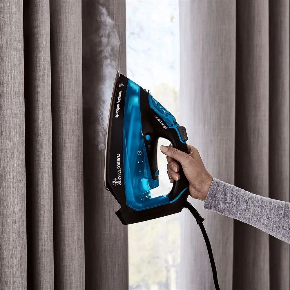 Fier de calcat Morphy Richards Turbosteam Pro IntelliTemp 303210 (Black/Blue) - 5