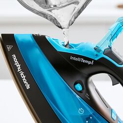 Fier de calcat Morphy Richards Turbosteam Pro IntelliTemp 303210 (Black/Blue) Thumb