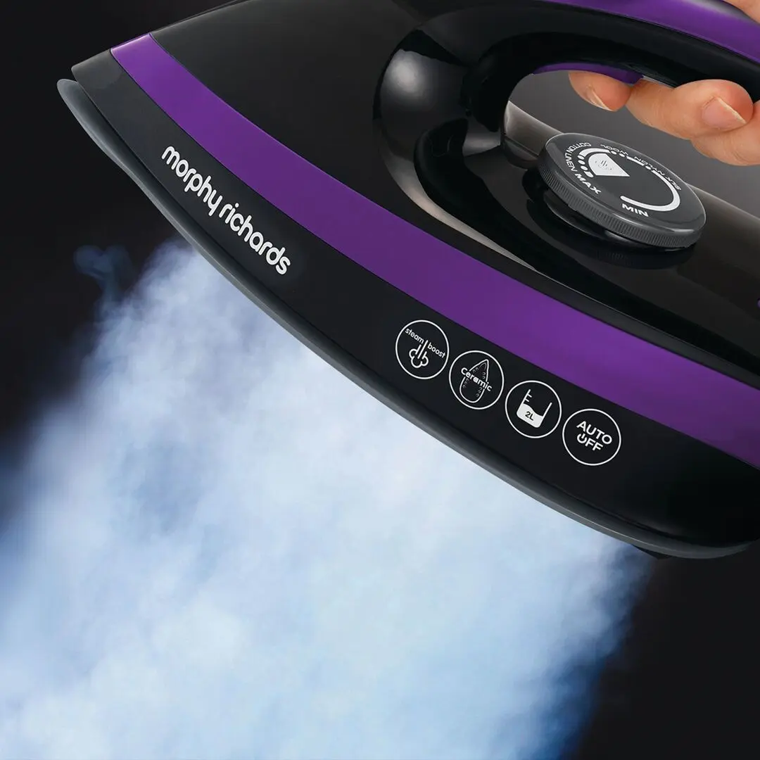 Fier de calcat cu generator de abur Morphy Richards Speed Steam Pro 332100 (Purple/Black) - 4