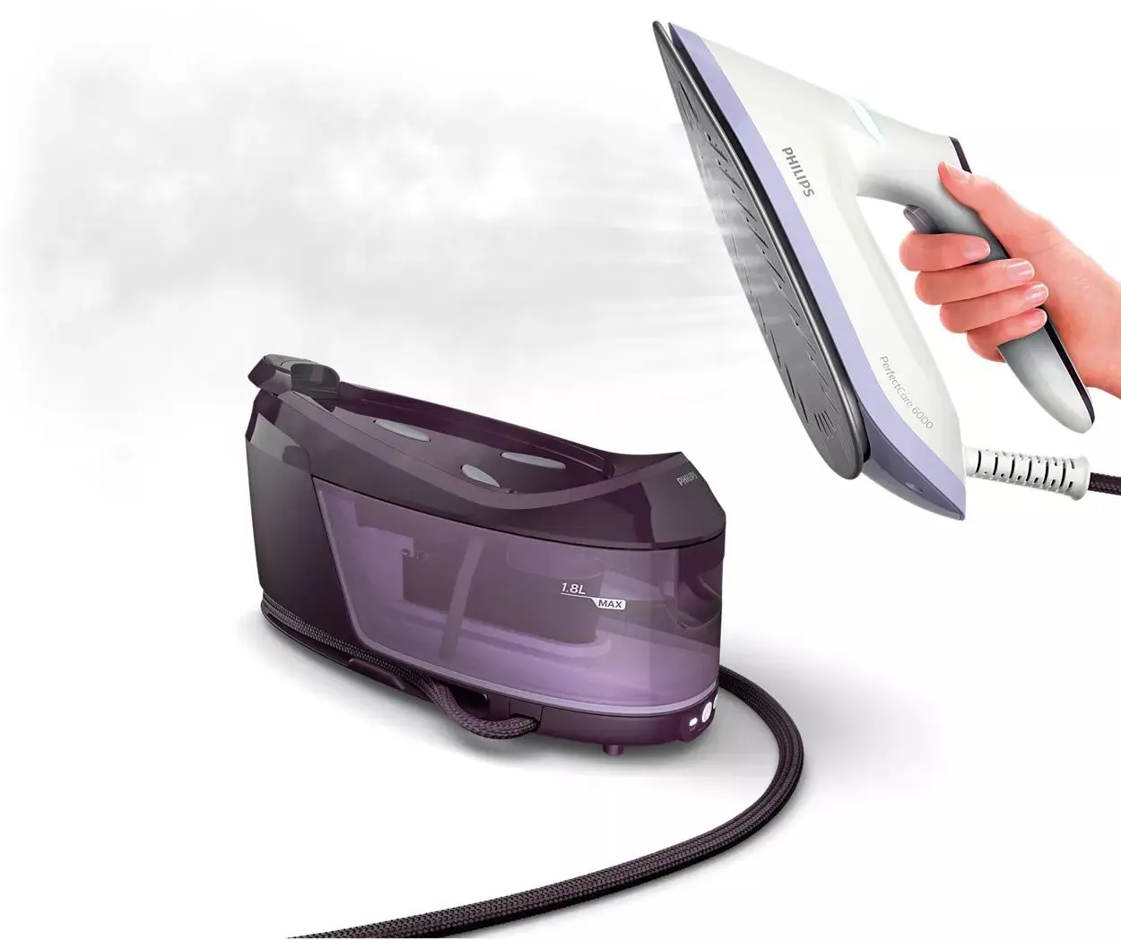 Утюг с парогенератором Philips PerfectCare 6000 PSG6024/30 (Purple) - 5