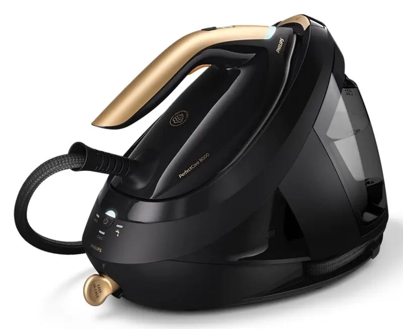 Fier de calcat cu generator de abur Philips PerfectCare 8000 PSG8130/80 (Black/Gold)