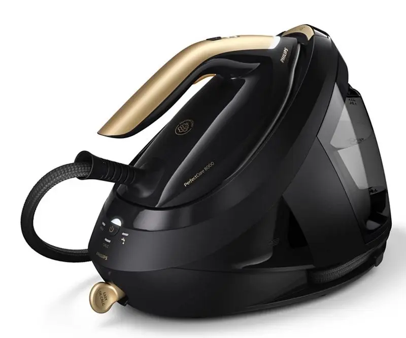 Fier de calcat cu generator de abur Philips PerfectCare 8000 PSG8130/80 (Black/Gold)