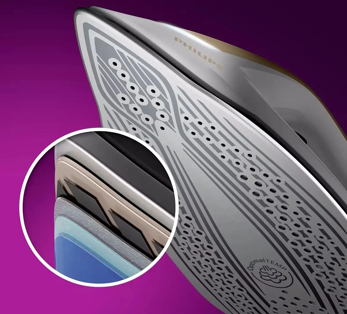 Утюг с парогенератором Philips PerfectCare 8000 Series PSG8040/60 (White/Gold) - 7