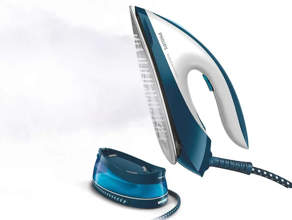 Fier de calcat cu generator de abur Philips PerfectCare Compact GC7840/20 (Blue/White) - 4