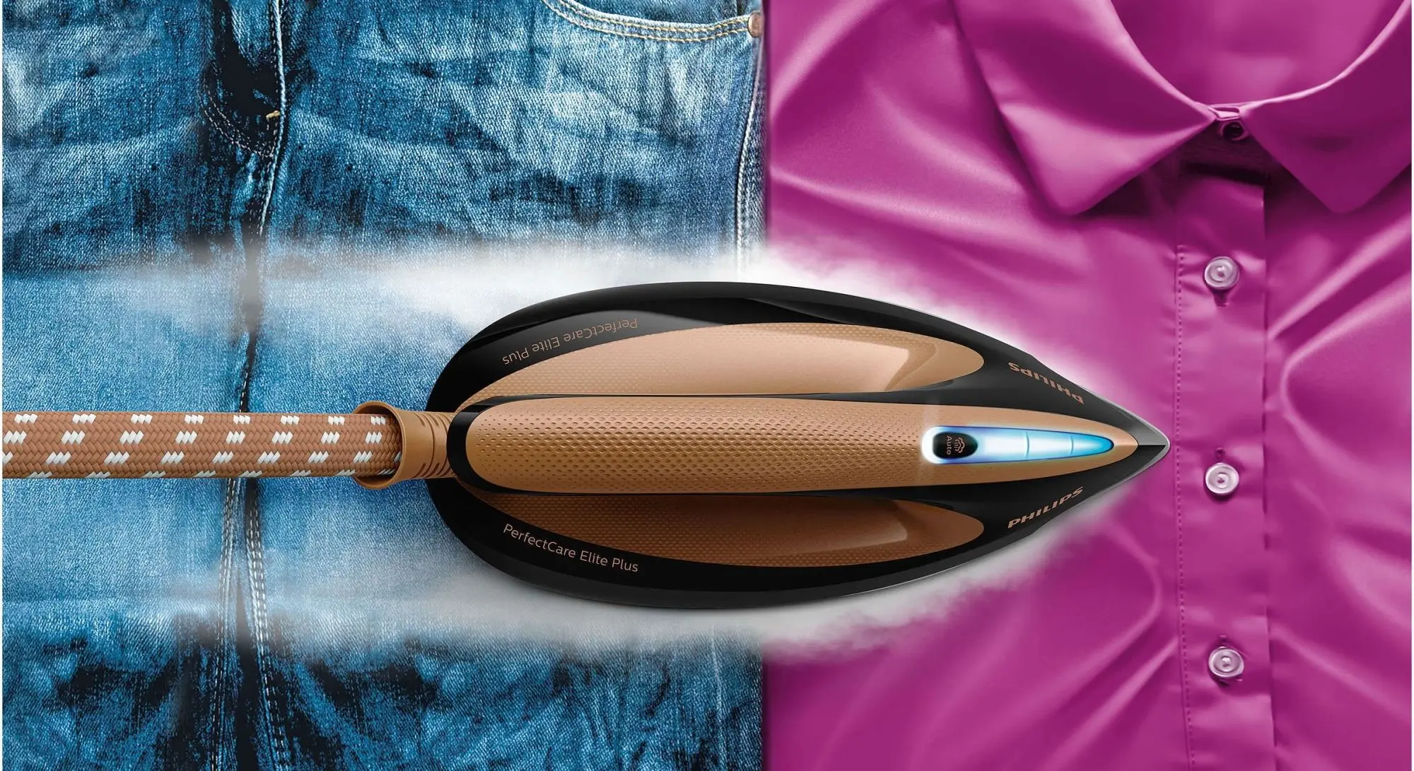 Statie de calcat cu generator de abur Philips PerfectCare Elite Plus GC9682/80 (Gold/Black)