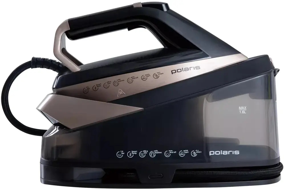 Fier de calcat cu generator de abur Polaris PSS 7590K (Black/Gold) - 2