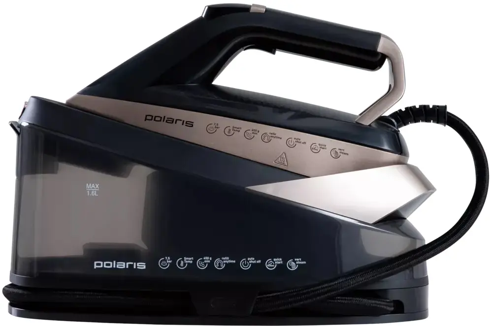 Fier de calcat cu generator de abur Polaris PSS 7590K (Black/Gold)