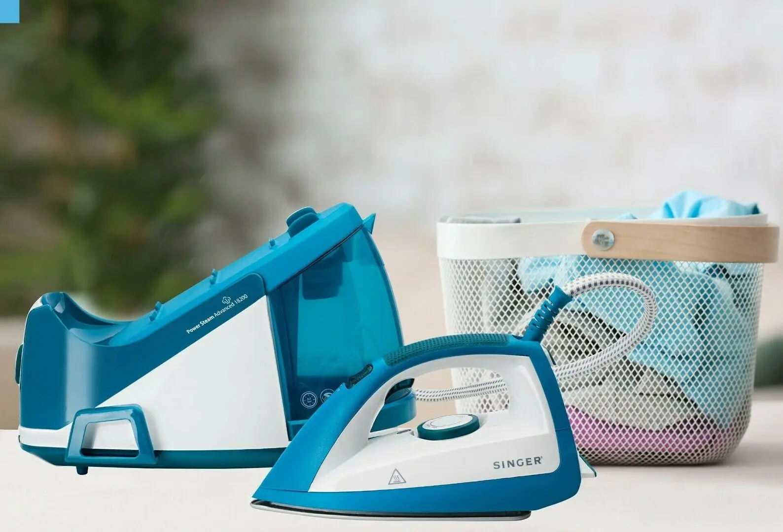 Утюг с парогенератором Singer SGR-18200 (Blue/White) - 4