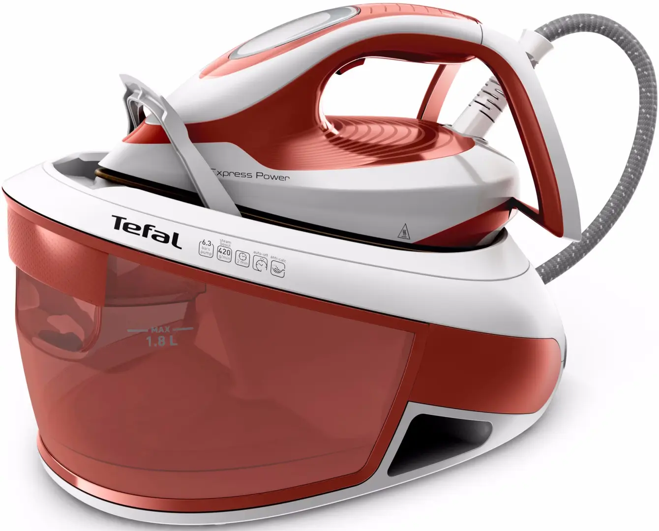 Утюг с парогенератором Tefal Express Power SV8110E0 (Red/White)