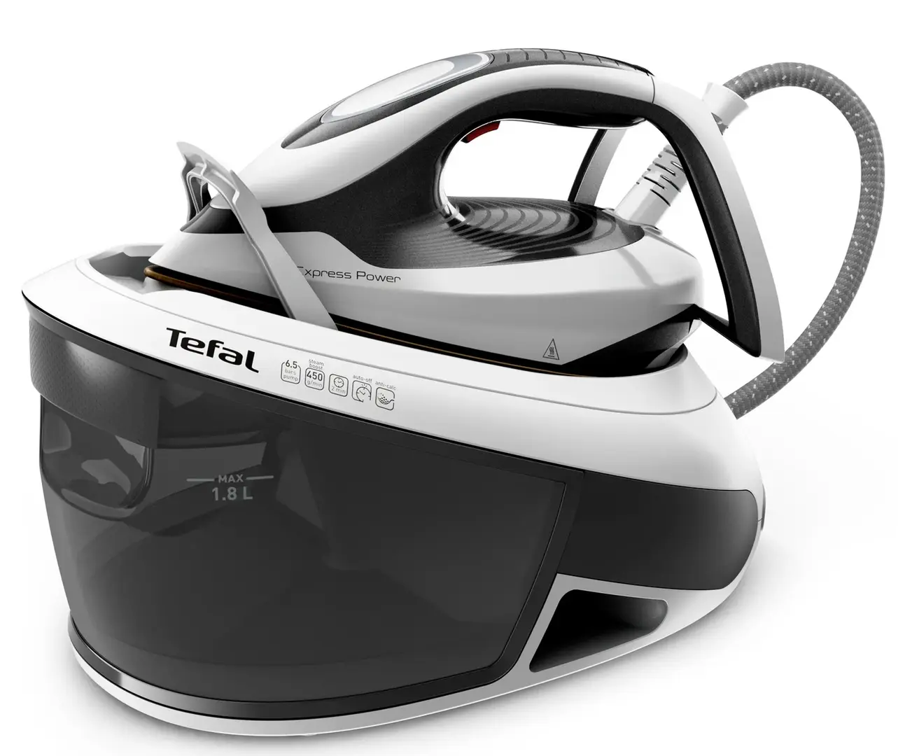 Fier de calcat cu generator de abur Tefal Express Power SV8130 (Black/White)