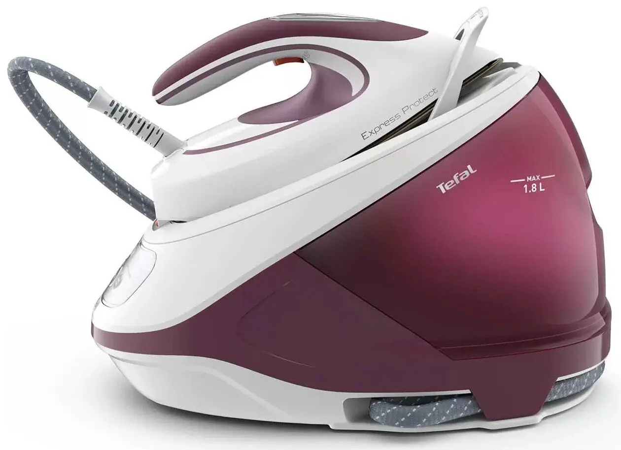 Fier de calcat cu generator de abur Tefal Express Protect SV9201E0 (White/Pink)