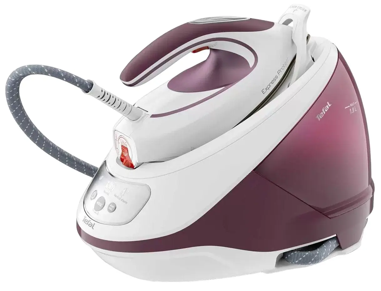 Fier de calcat cu generator de abur Tefal Express Protect SV9201E0 (White/Pink)
