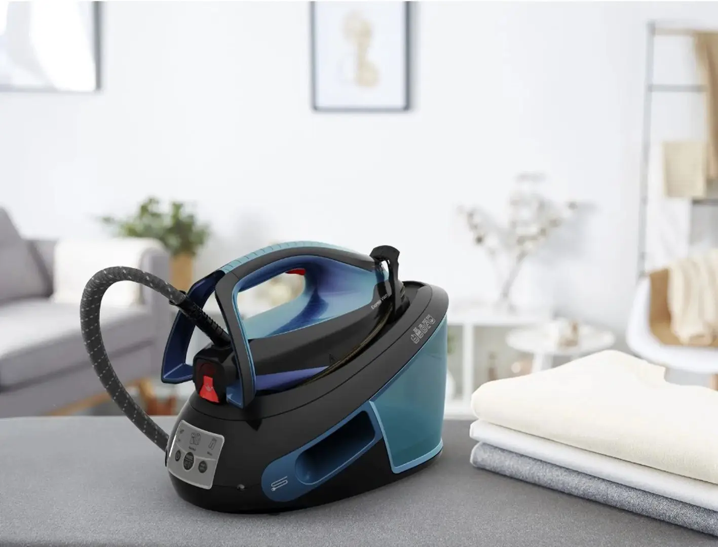 Fier de calcat cu generator de abur Tefal Express Vision SV8151E0 (Blue/Black) - 9
