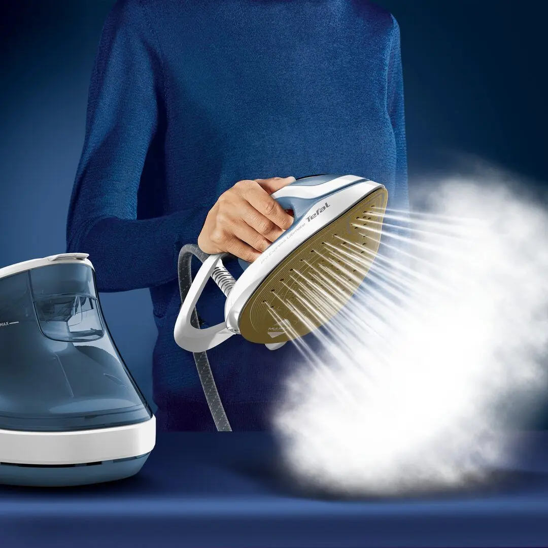Fier de calcat cu generator de abur Tefal GV9710E0 (White/Blue)