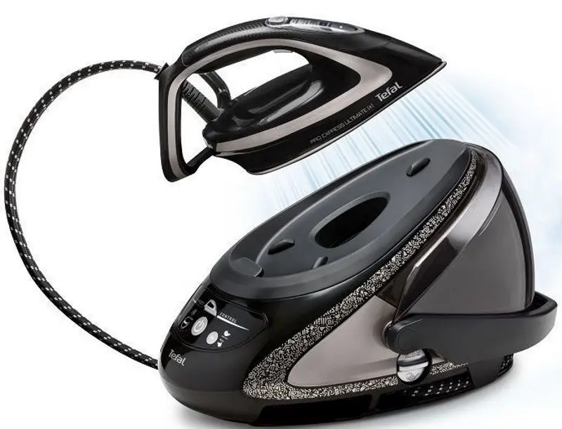 Fier de calcat cu generator de abur Tefal Pro Express Ultimate GV9620E0 (Black)